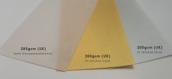 translucent tracing name card materials 1 of 4