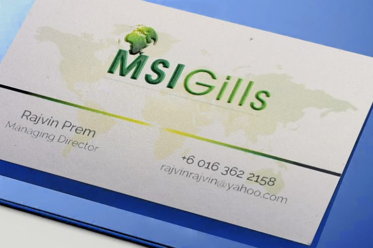 UV LED emboss name card